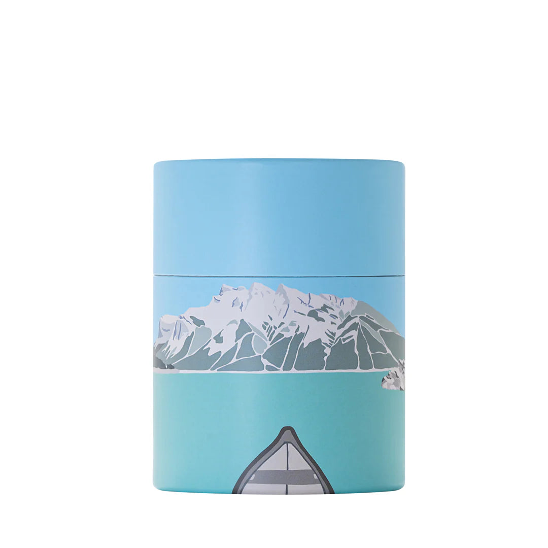 Set of MTNPK Glassware drinking glasses with a mountain design, showcasing clear glass and unique, textured patterns.
