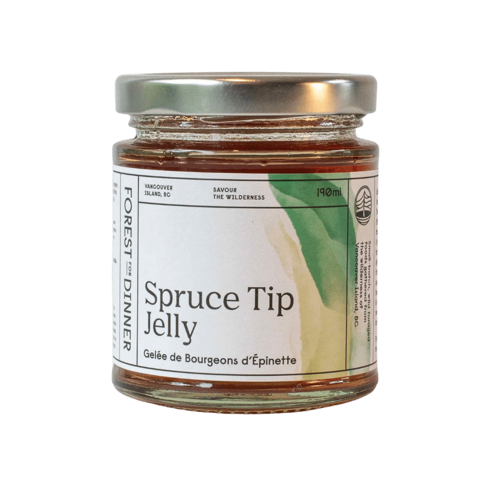 jar of spruce tip jelly