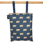 Colibri Canada reusable wet bag featuring a bear print design, ideal for storing wet items or toiletries.