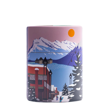 MTNPK Glassware drinking glasses featuring a mountain design, perfect for enjoying beverages outdoors.