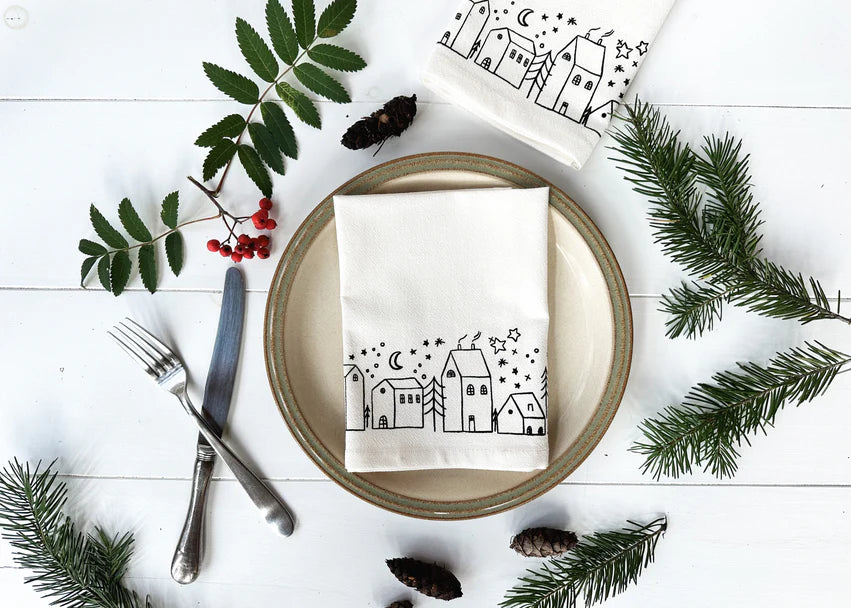 Christmas Tea Towels and Napkins