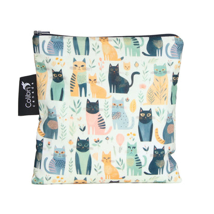 reusable snack bag cats