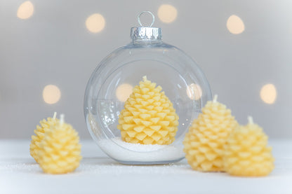 Pine Cone Beeswax Candle