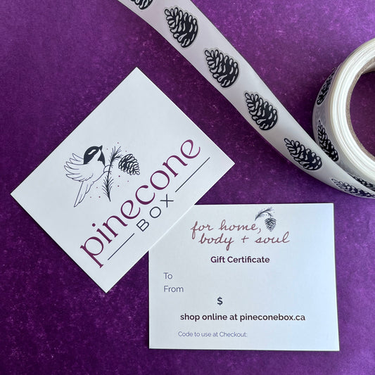 Gift Certificate ~ Pinecone Box