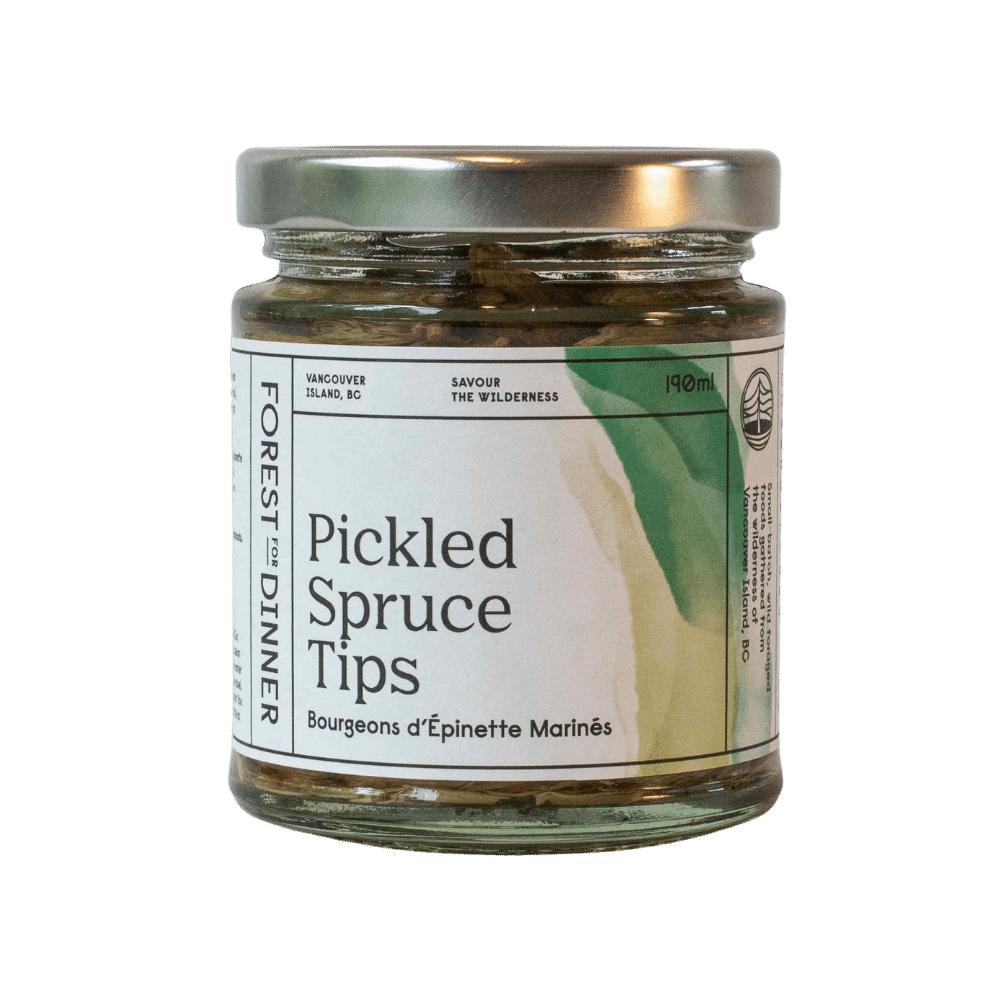 Pickled Spruce Tips + Fiddleheads